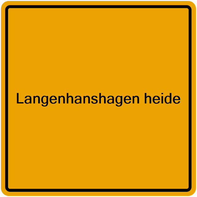 Einwohnermeldeamt24 Langenhanshagen heide